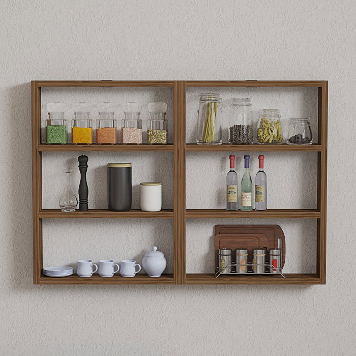 Hanah Home Hexa - Walnut